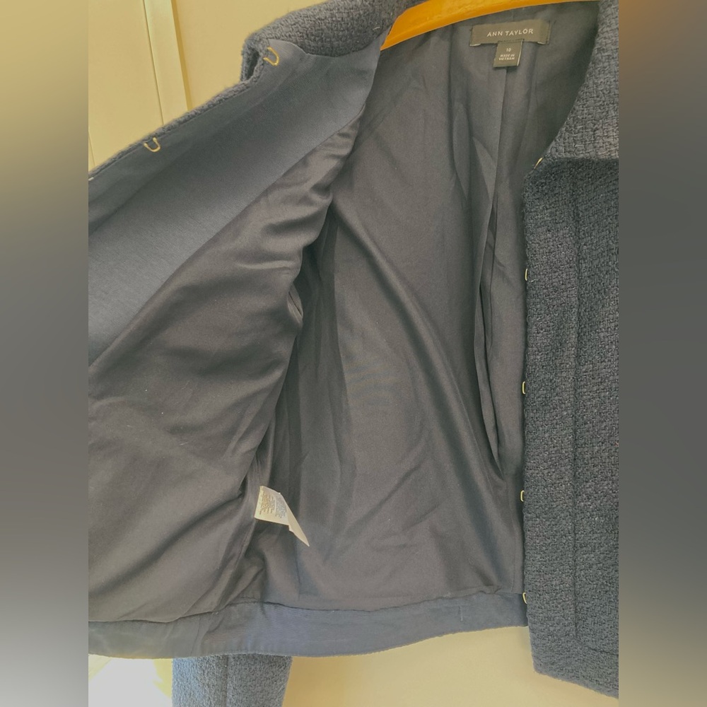 Ann Taylor Blue Topper Jacket - Picture 8 of 10
